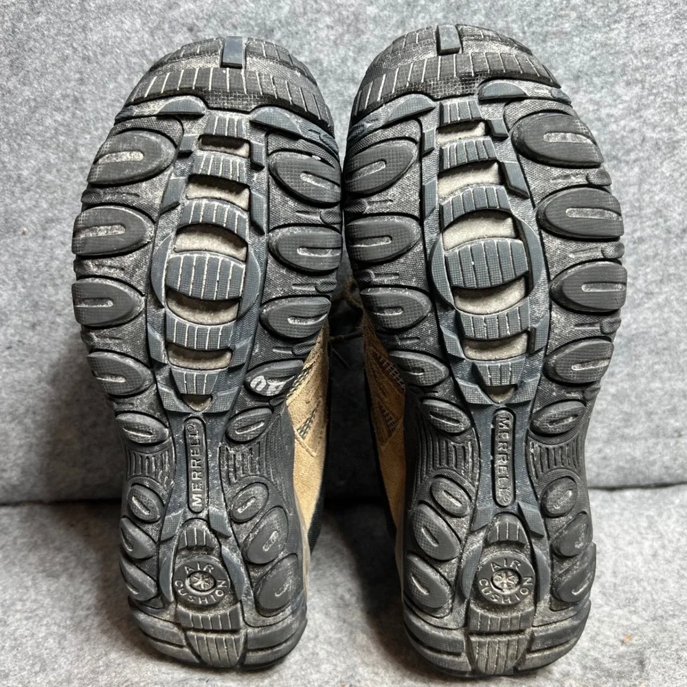 Merrell Accentor Mens Hiking Shoes Tan Suede Mesh Trail Low TopSneakers Size 8.5